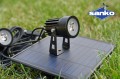 Lampa solarna LED S4205 kolorowe RGB (4x3W)
