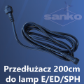 Przewód 2m = 200cm do lamp E/ED/SPH (wersja 2022)