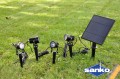 Lampa solarna LED S4205 kolorowe RGB (4x3W)