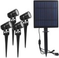 Lampa solarna LED S4205 RGB (4x3W)