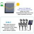 Lampa solarna LED S4205 V2 6H (6x3W) 3000K ciepła