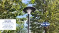 Zestaw Lampa solarna ATHENA + Słup aluminiowy czarny 3m