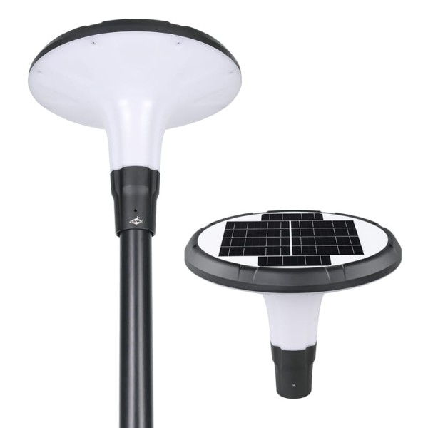 Lampa solarna parkowa LED P-04 6000K (LED 13W 1350lm panel 25W LiFePO4 30Ah 96Wh)