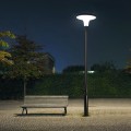 Lampa solarna parkowa LED P-04 6000K (LED 13W 1350lm panel 25W LiFePO4 30Ah 96Wh)