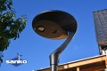 Zestaw Lampa solarna THEMIS + Słup aluminiowy czarny 3m