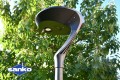 Zestaw Lampa solarna THEMIS + Słup aluminiowy czarny 3m