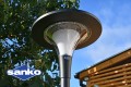 Zestaw Lampa solarna ATHENA + Słup aluminiowy czarny 3m