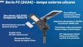 Lampa solarna uliczna LED seria FC-60 6000K (LED 60W 10.800lm panel 120W LiFePO4 36Ah)
