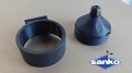 Koszyczek / uchwyt plastikowy do rur ciśnieniowych Heat Pipe (czarny)
