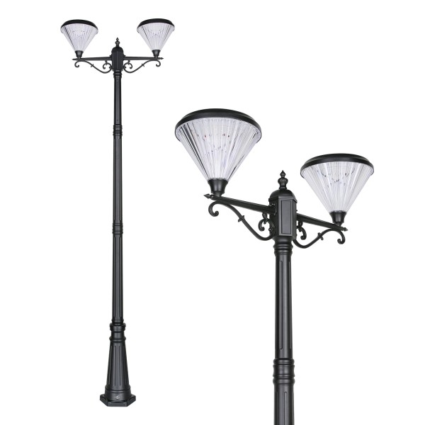 Lampa solarna parkowa SANKO P-16 3000K (słup w zestawie)