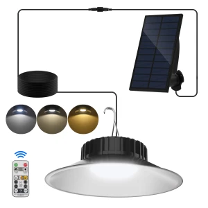 Lampa solarna LED S4401 BLACK (5W) 3000/4000/6000K Pilot